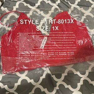 Zenana Smocked Triangle Bralette